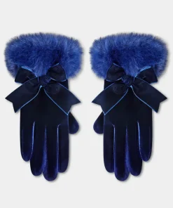 After Dark Faux Fur Trim Gloves