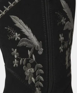 Belvedere Embroidered Suede Boots