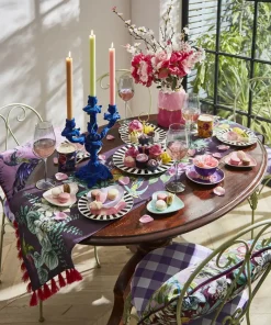 Bombay Duck Sophisticated Stripe Tea Plates