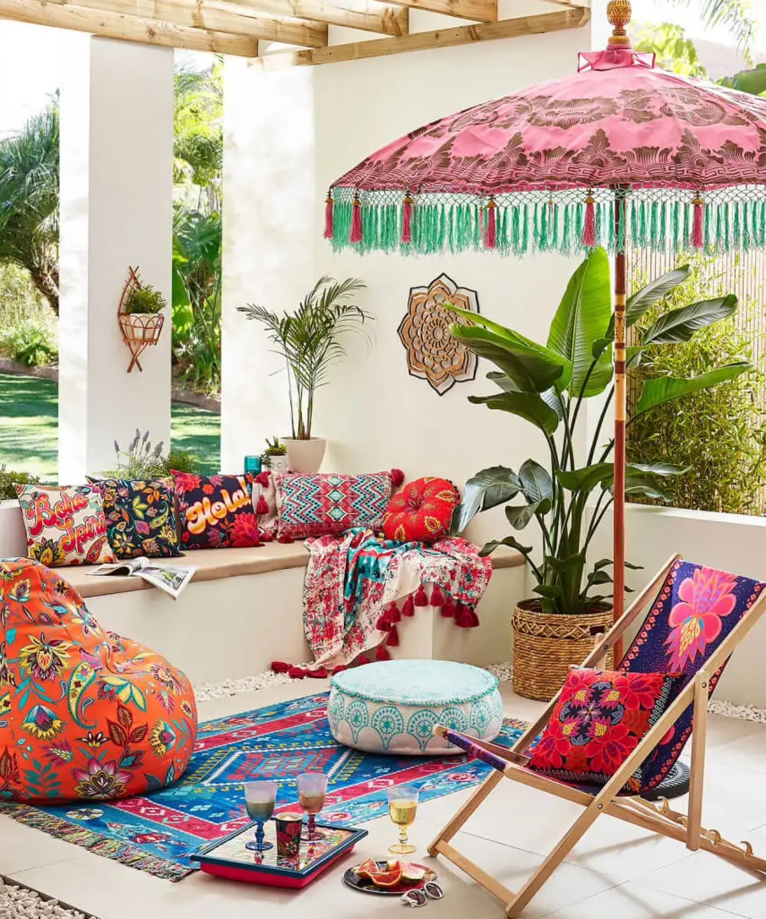 Bright And Bold Outdoor Cushion