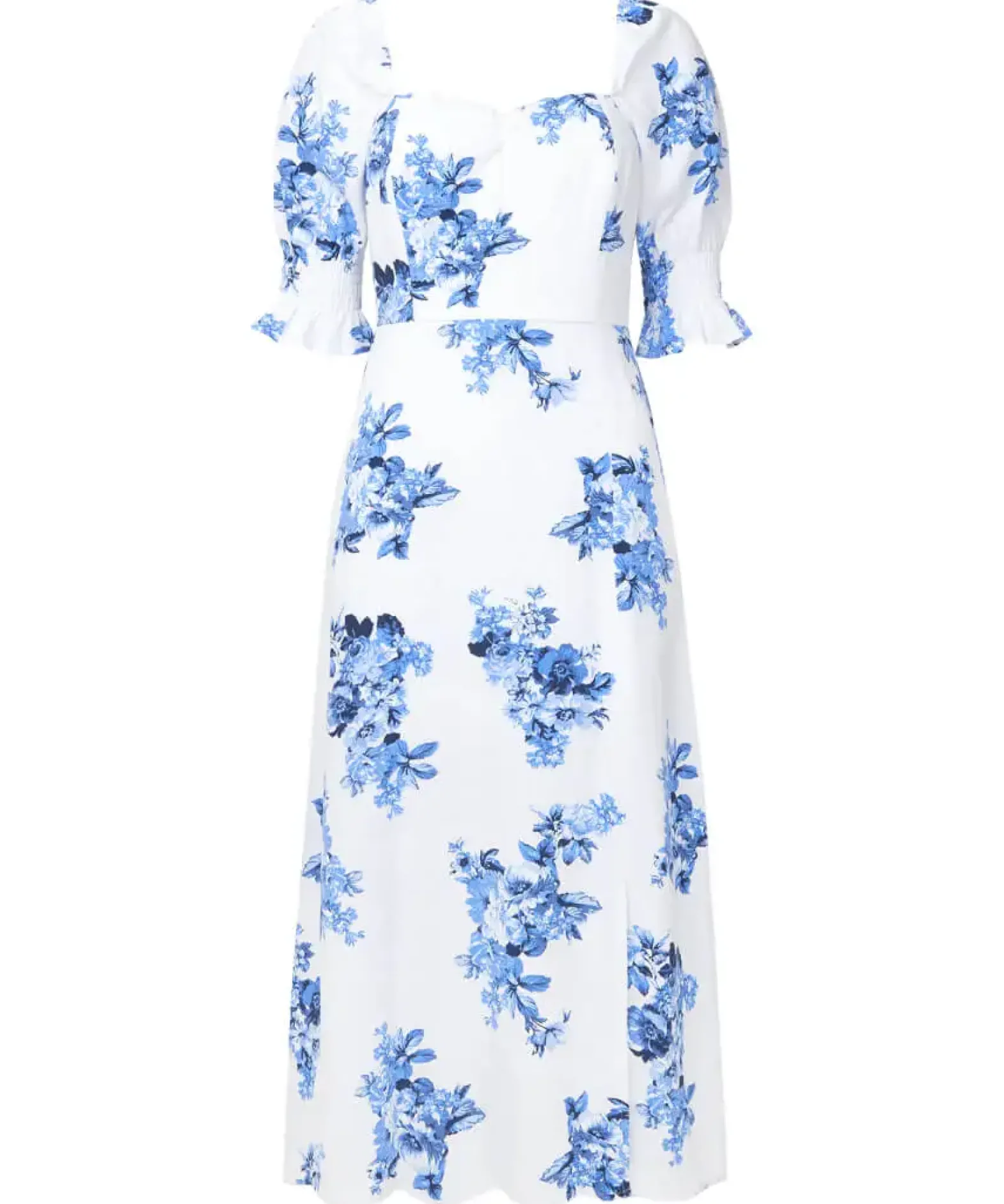 Clarissa Linen Blend Floral Dress