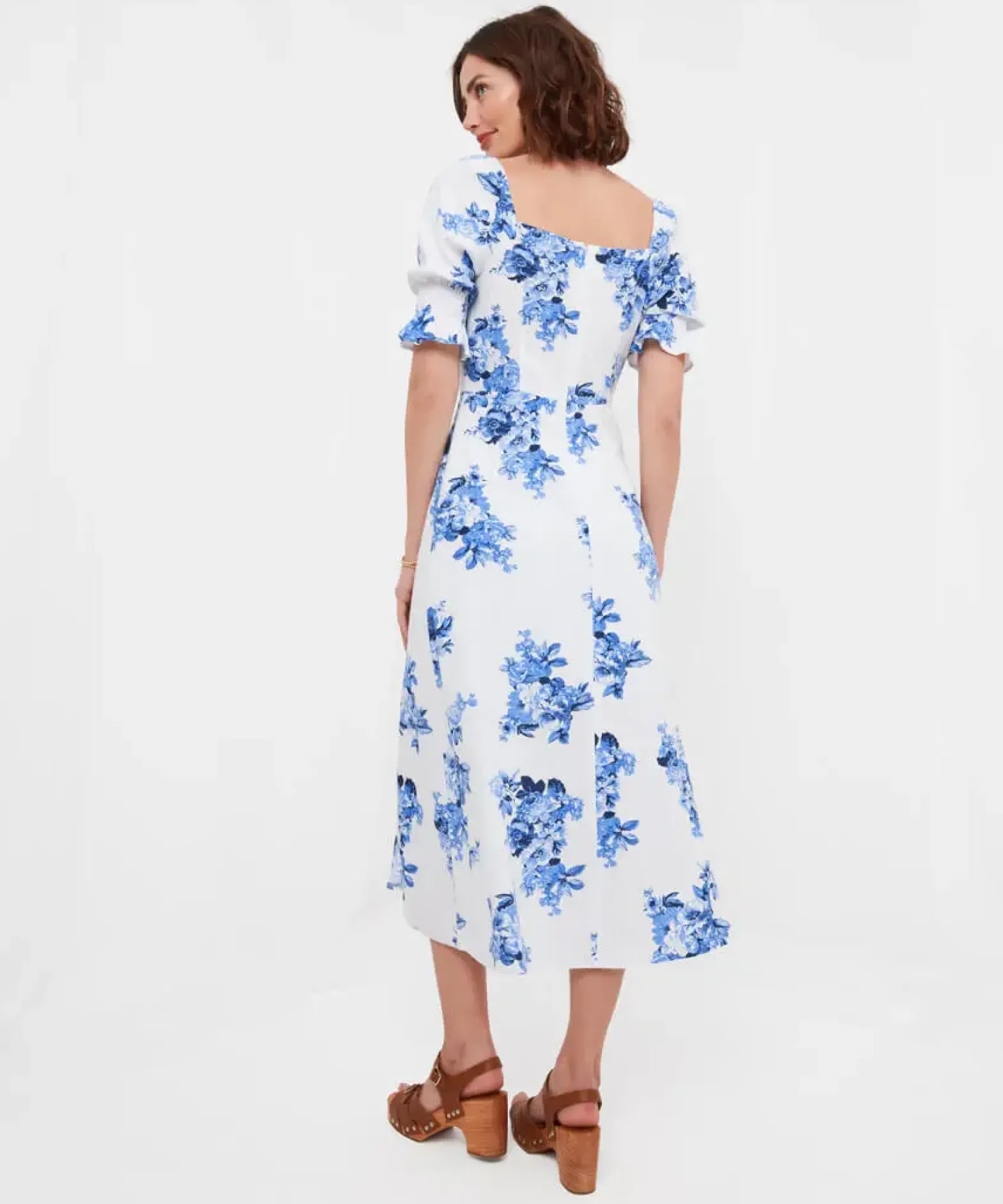 Clarissa Linen Blend Floral Dress
