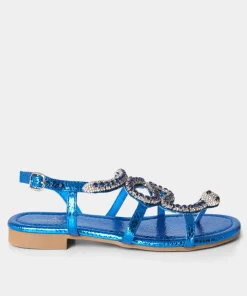 Cleo Diamante Snake Sandals