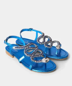 Cleo Diamante Snake Sandals