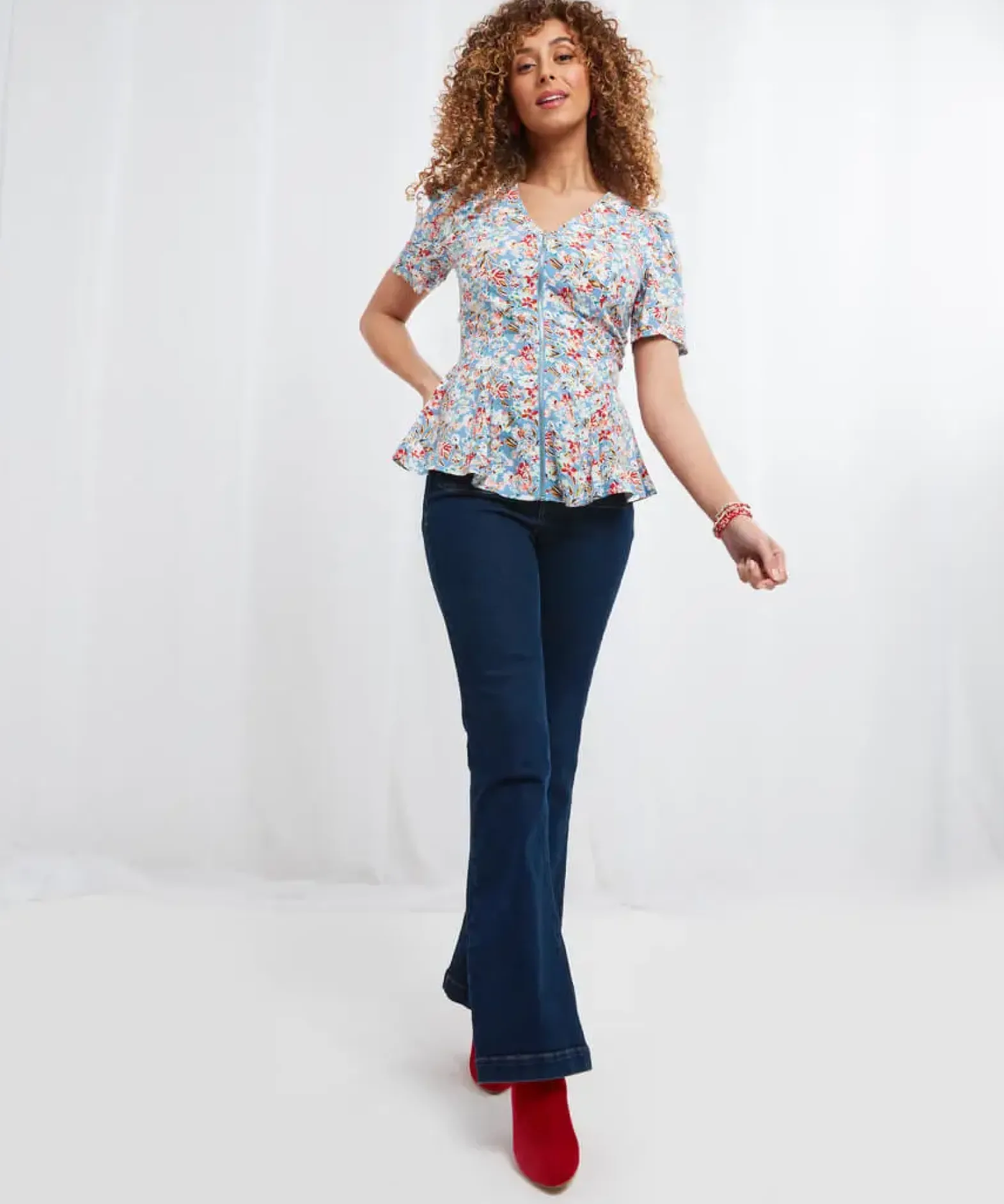 Dancing Florals Top