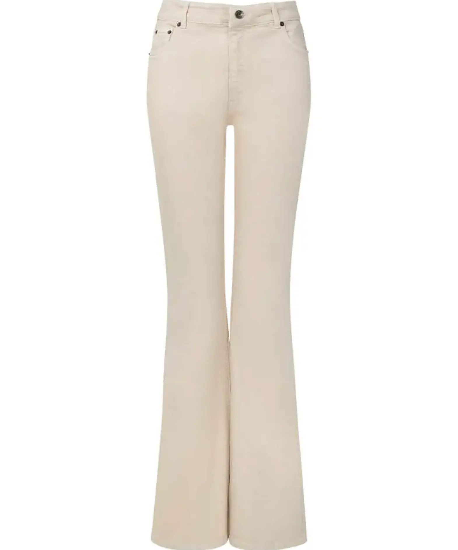 Ecru Bootcut Jeans