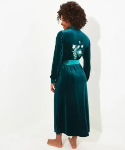 Embroidered Dressing Gown