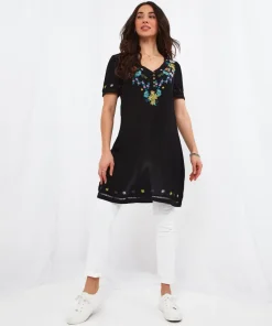 Embroidered Flora Tunic