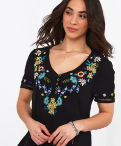 Embroidered Flora Tunic