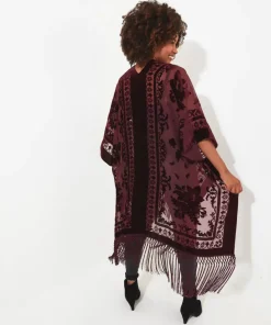 Evening Song Devore Kimono