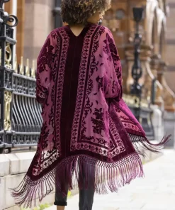 Evening Song Devore Kimono