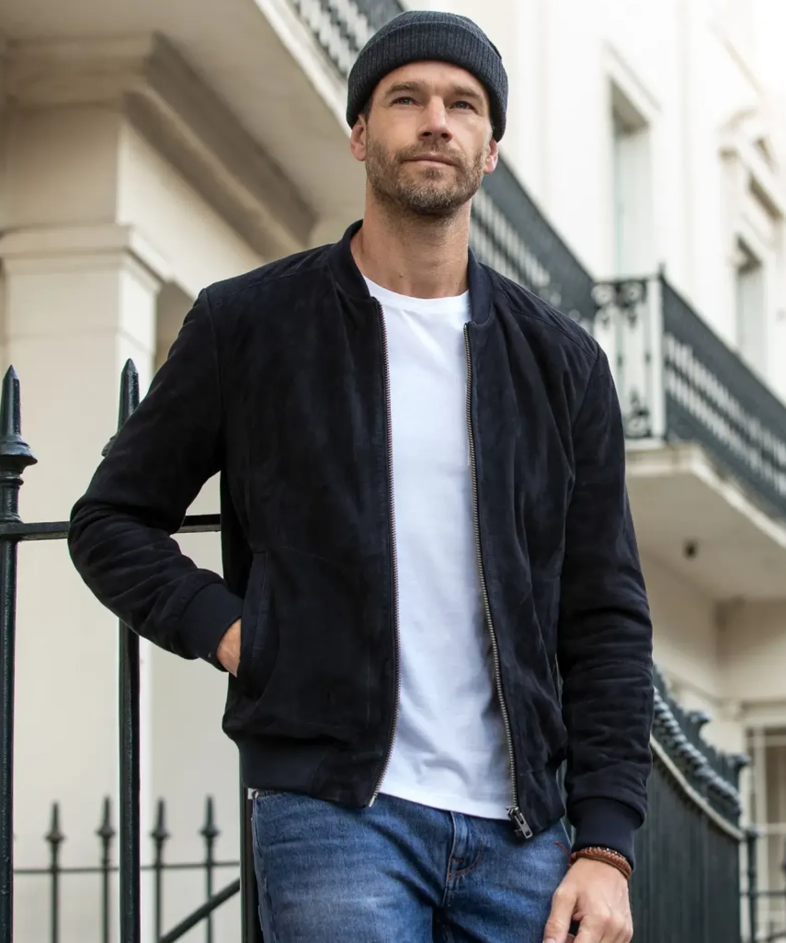Exquisite Premium Suede Bomber