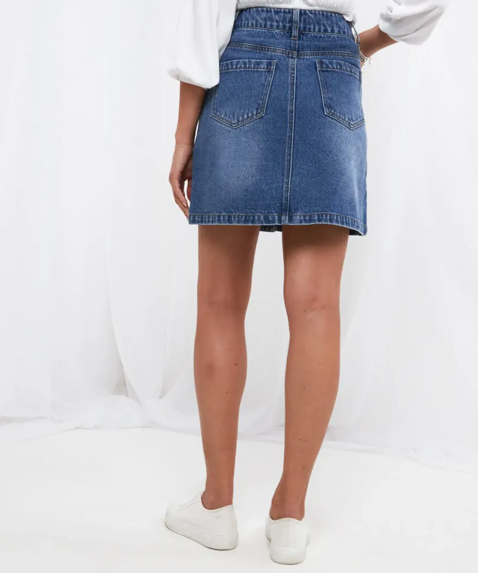 Fabulous Flora Denim Skirt