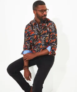 Fiery Fun Floral Shirt
