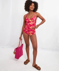 Floral Festival Retro Tankini Top