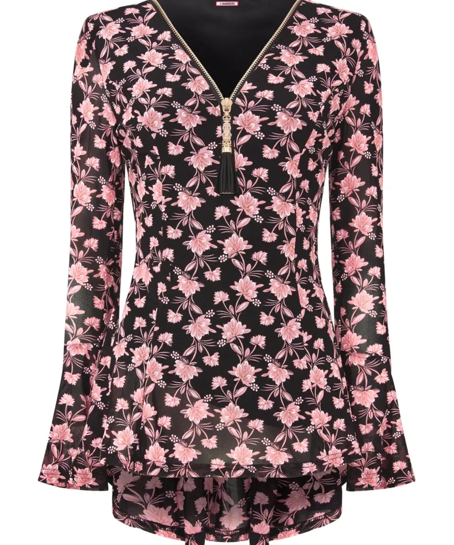 Floral Zip Top