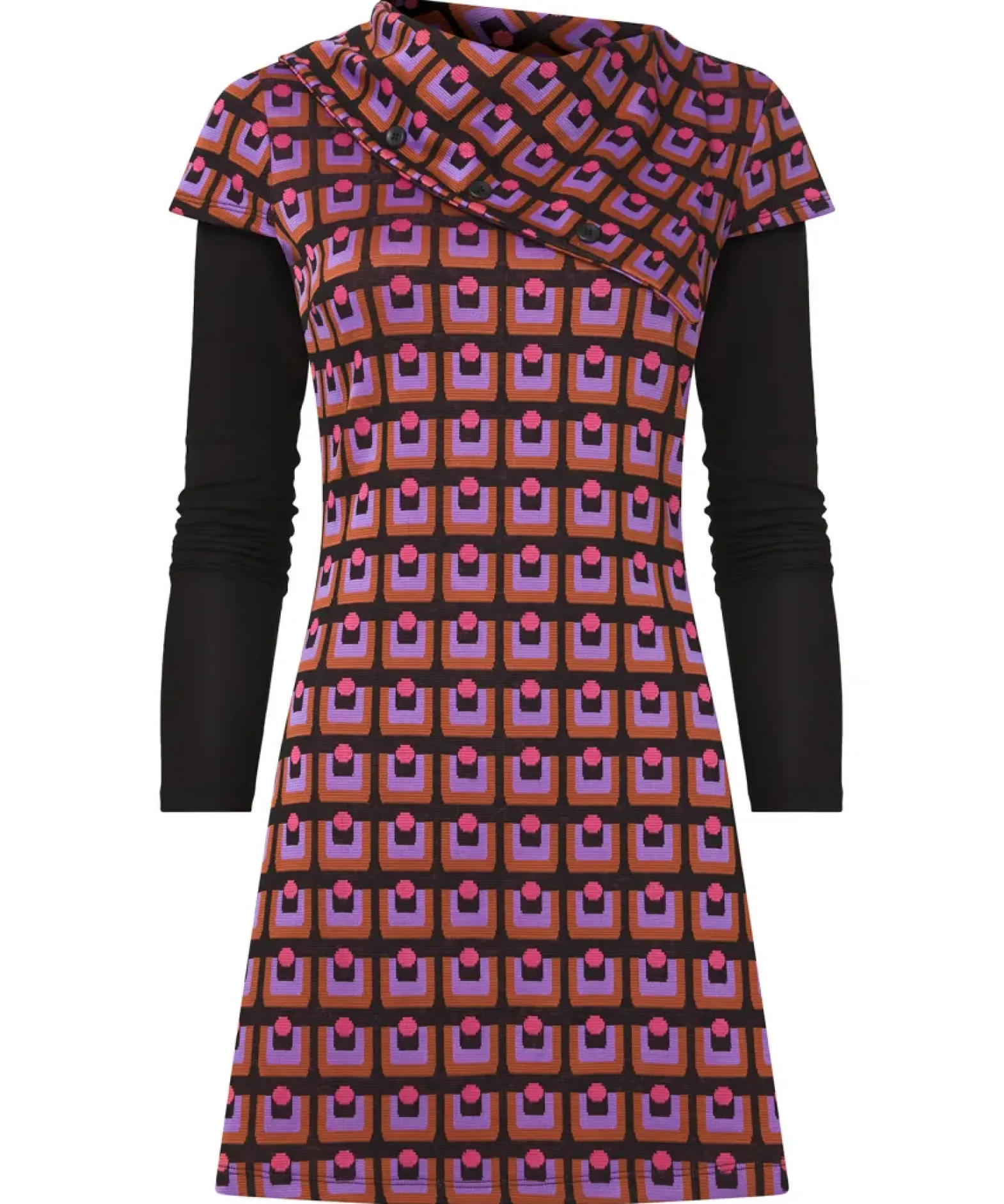 Funky Jacquard Layered Top