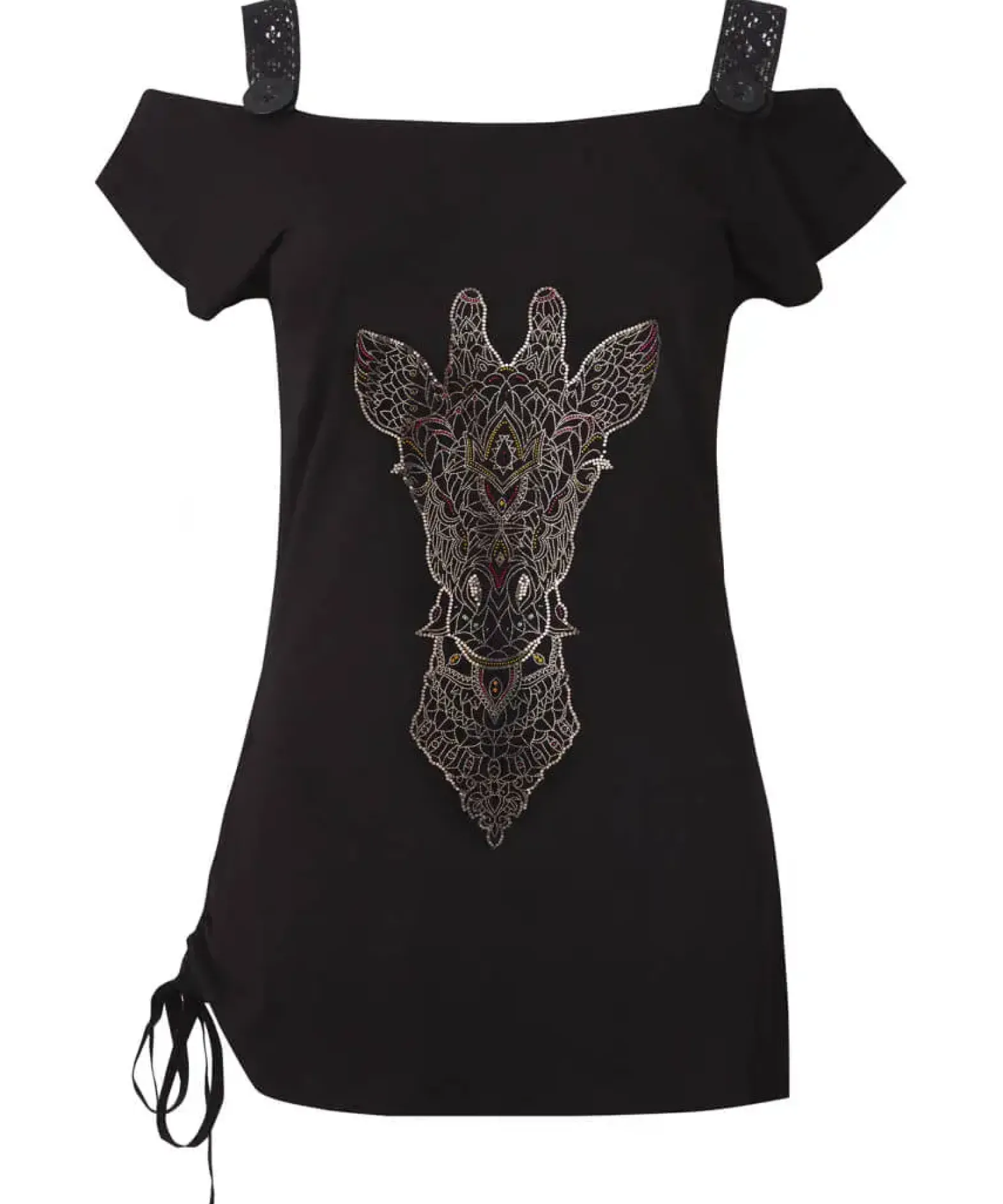 Geo Giraffe Graphic Top