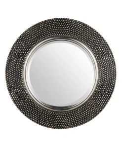 History Clash Round Dimple Mirror