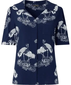 Intriguing Crane Boutique PJ Top