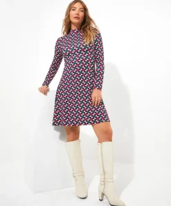 Kara Printed Jersey Dress
