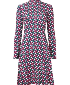 Kara Printed Jersey Dress