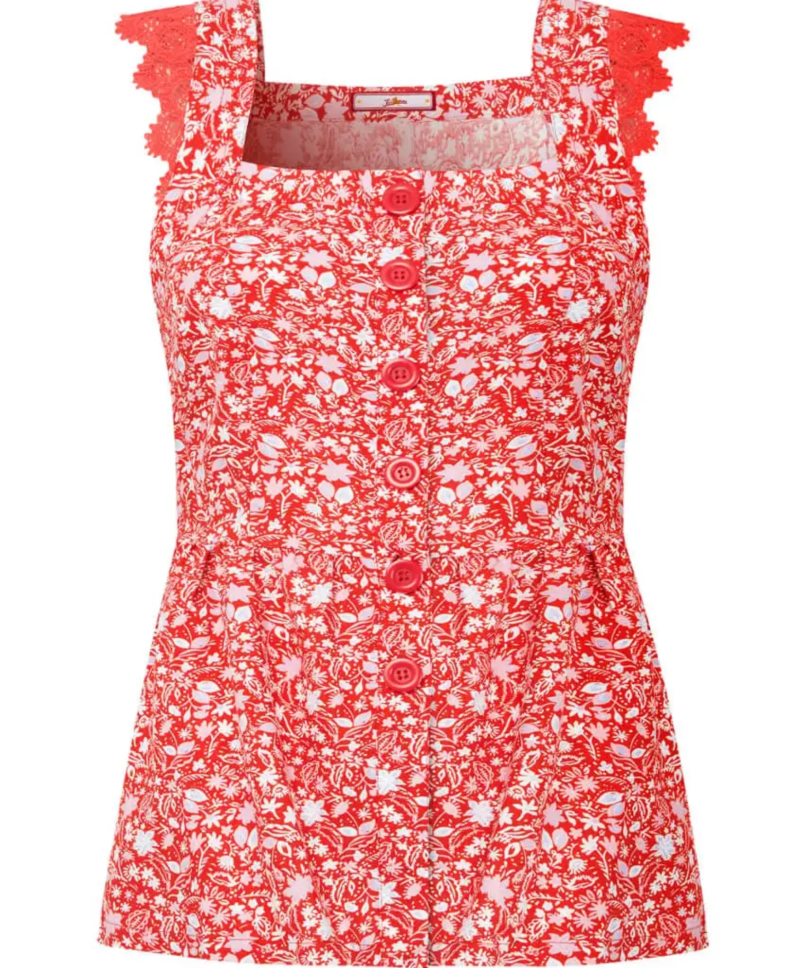 Lovely Lace Trim Top