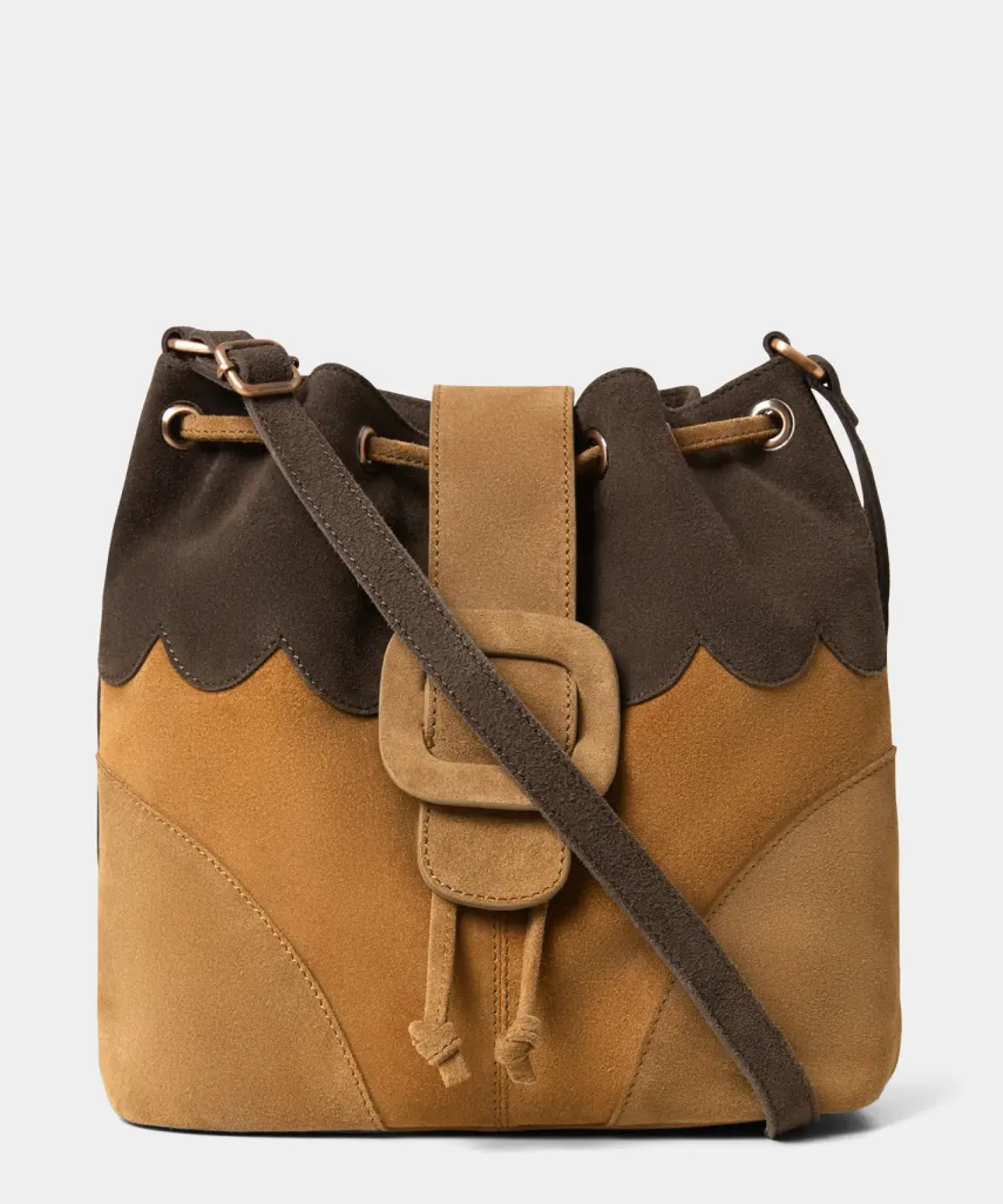 Made You Look Suede Bag