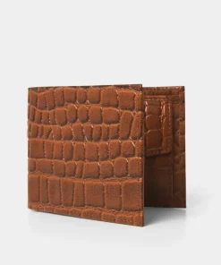 Men's Croc Buff Calf Leather Wallet