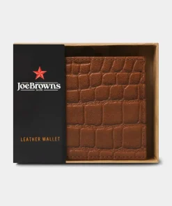 Men's Croc Buff Calf Leather Wallet