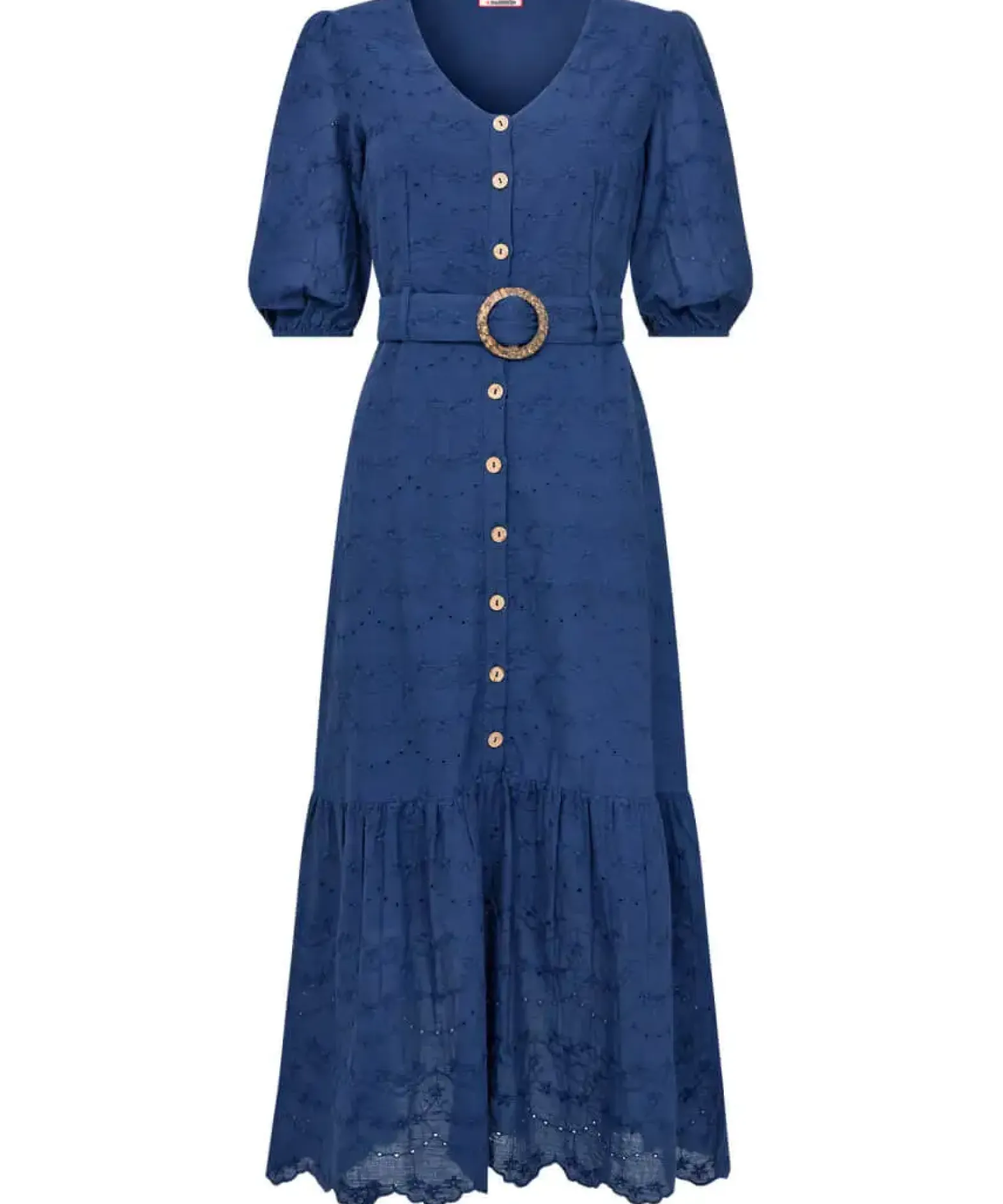 Molly Broderie Belted Dress