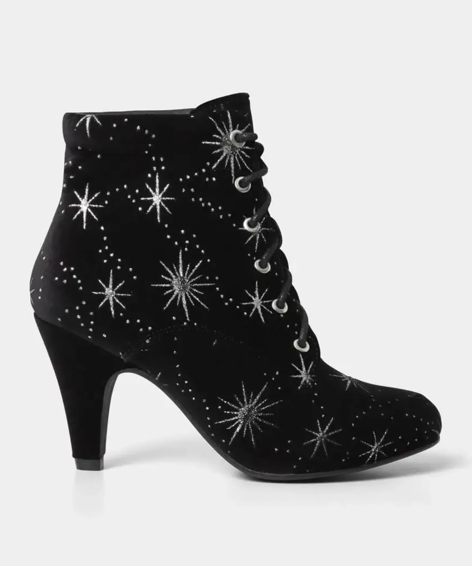 Night Star Velvet Bootees