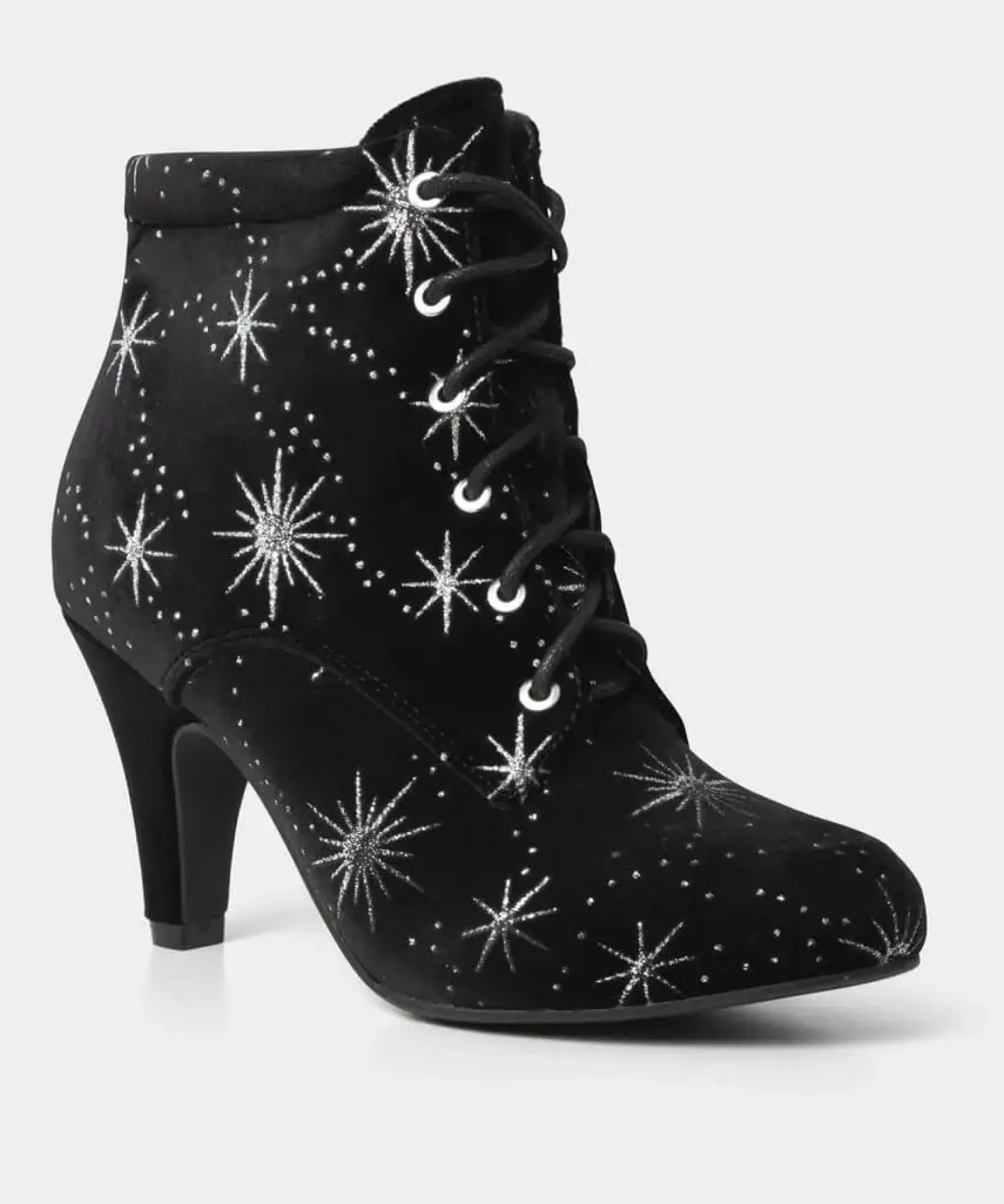 Night Star Velvet Bootees