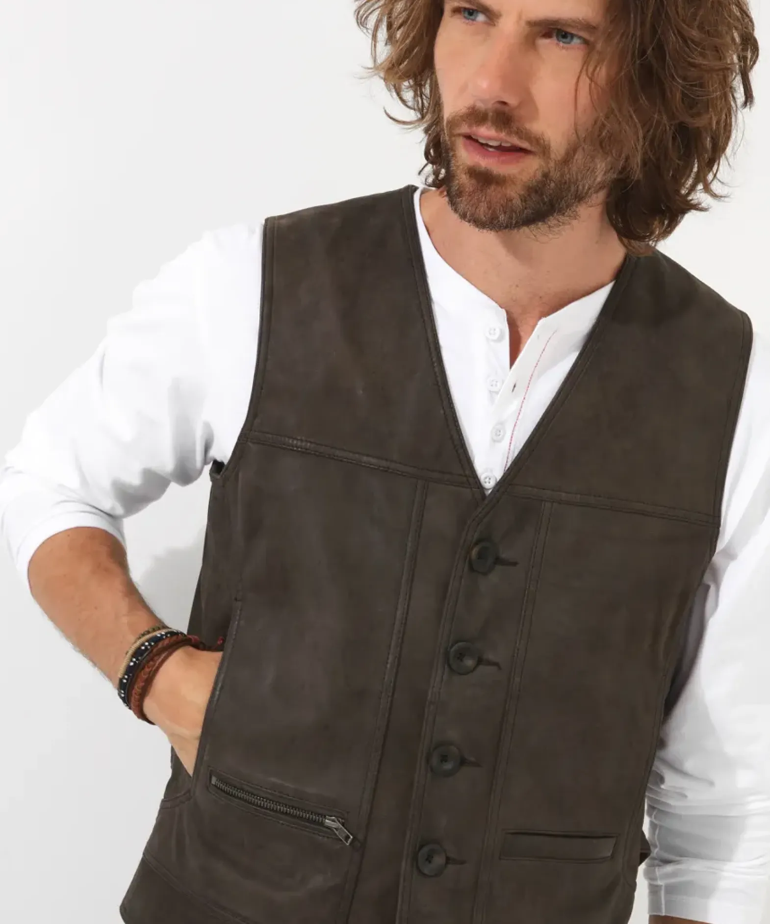 No Limits Leather Waistcoat