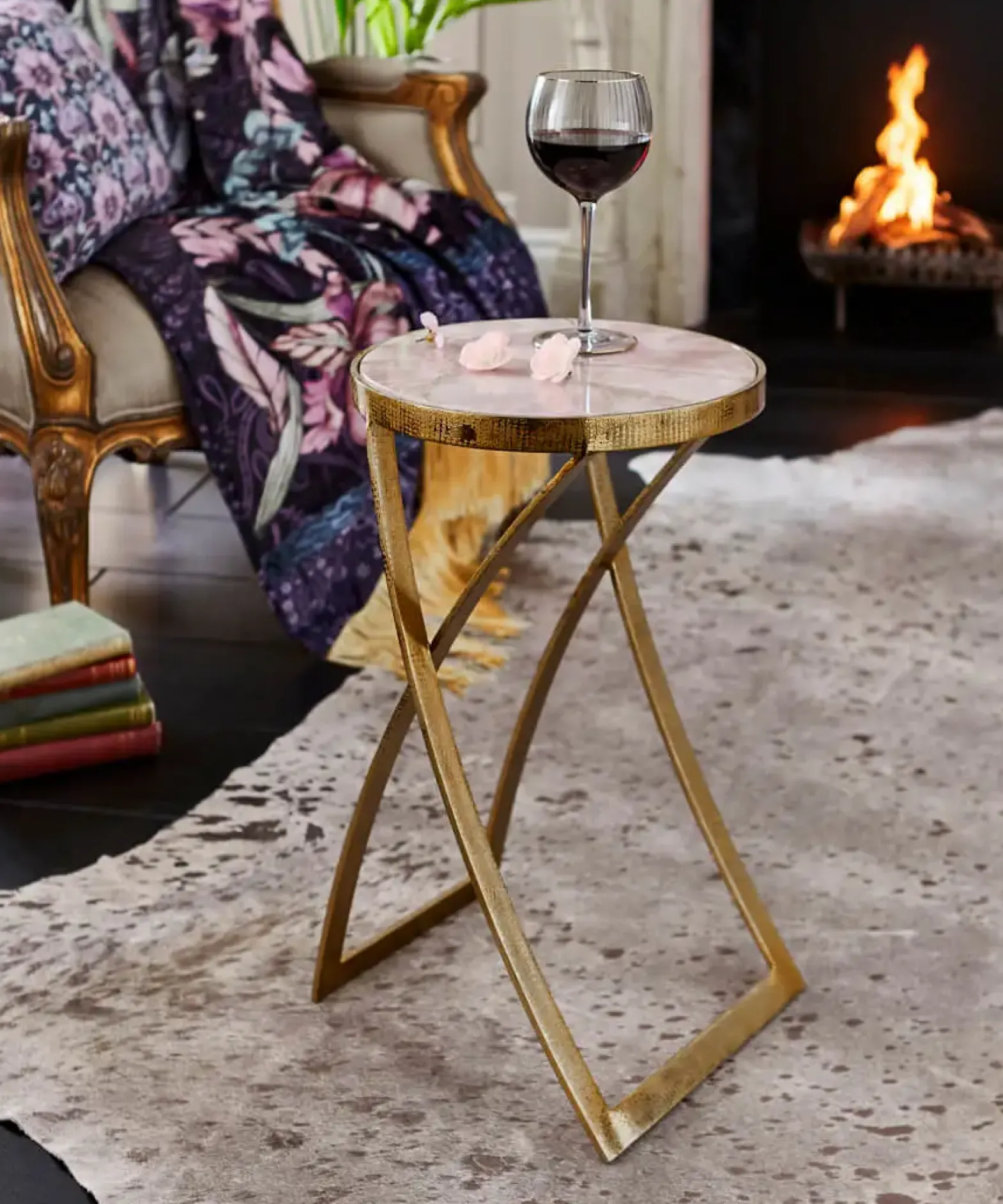 Nouveau Agate Top Martini Table