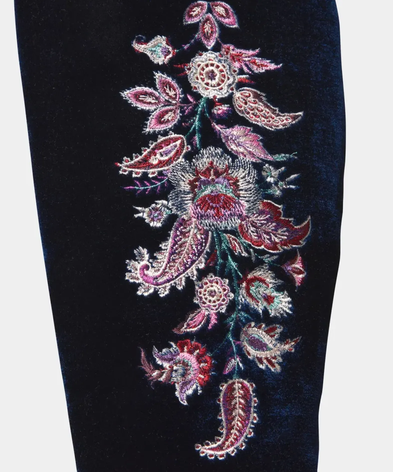 Opulence Embroidered Velvet Boots