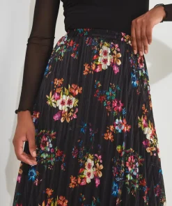 Pop Of Colour Pleated Skirt
