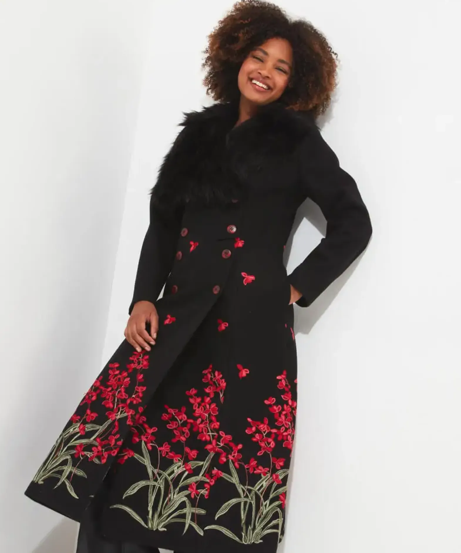 Red Roses Boutique Coat