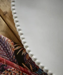 Set of 4 Organic Beaded Dinner Plates