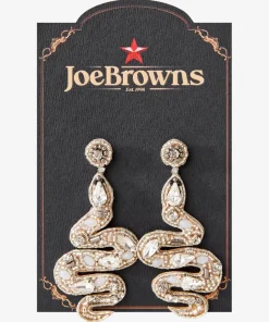 Slinky Beaded Snake Earrings