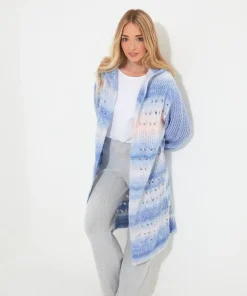 Sloe Joes Ombre Knit Longline Cardigan