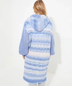 Sloe Joes Ombre Knit Longline Cardigan