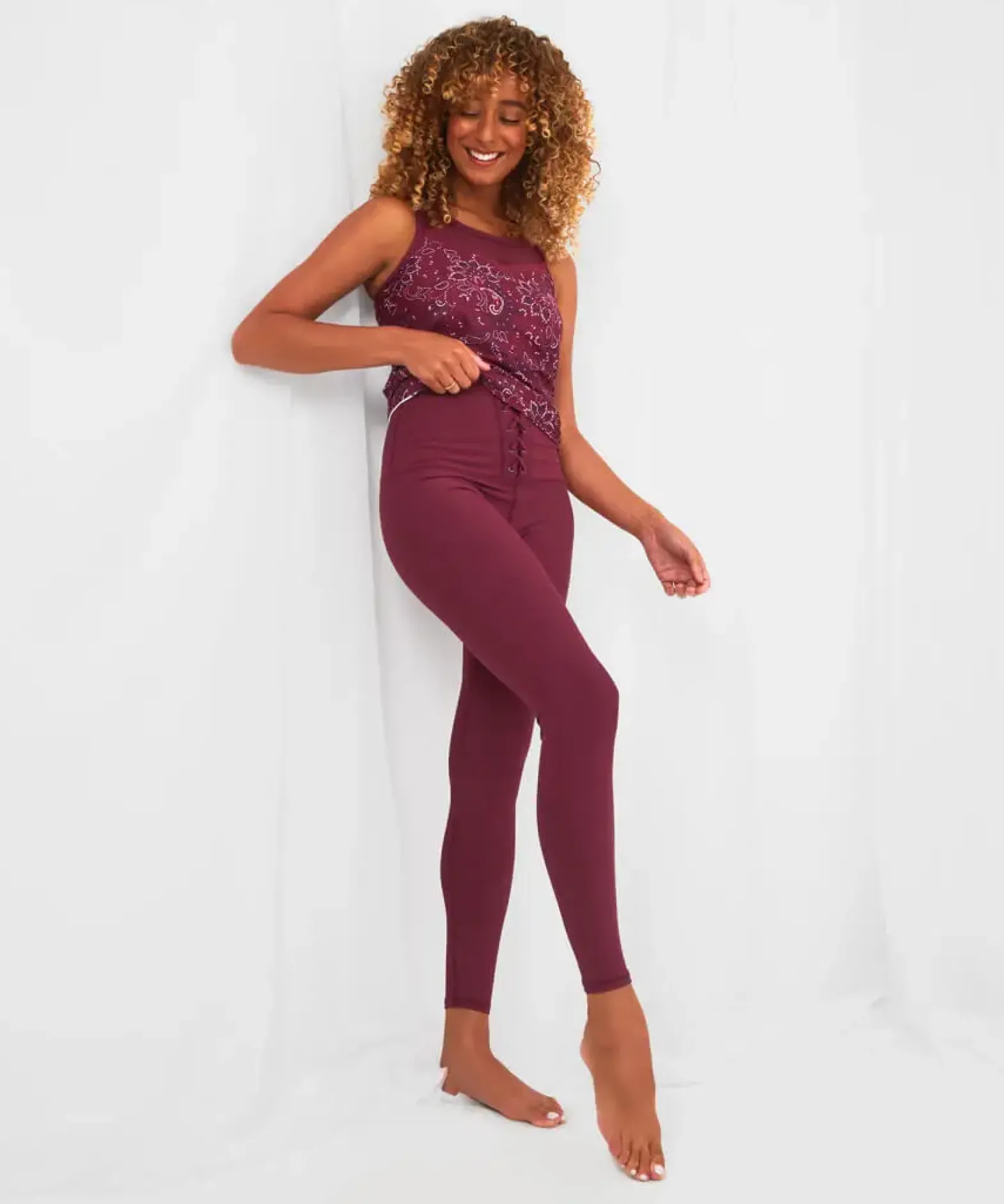 Sloe Joes Tie Front Leggings