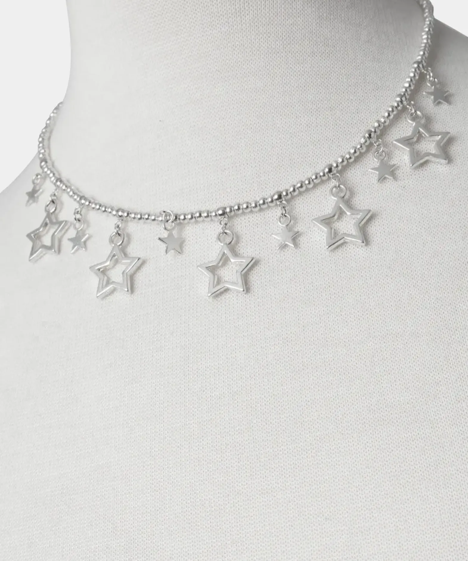 Star Gazer Silver Plate Necklace