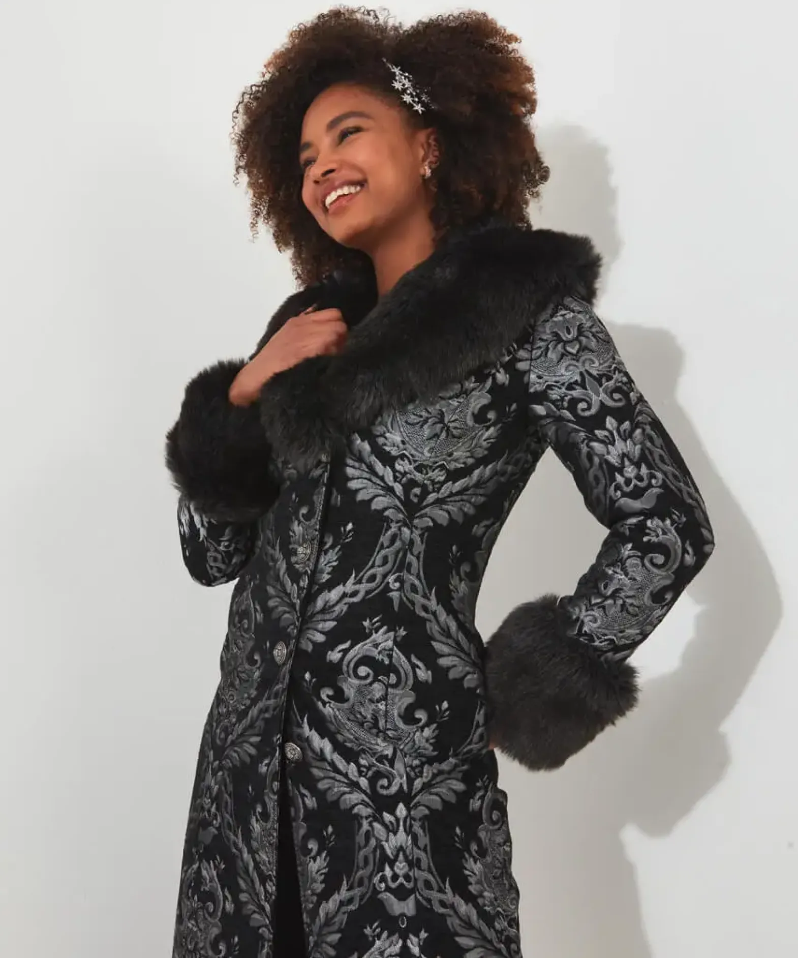 Statement Jacquard Coat