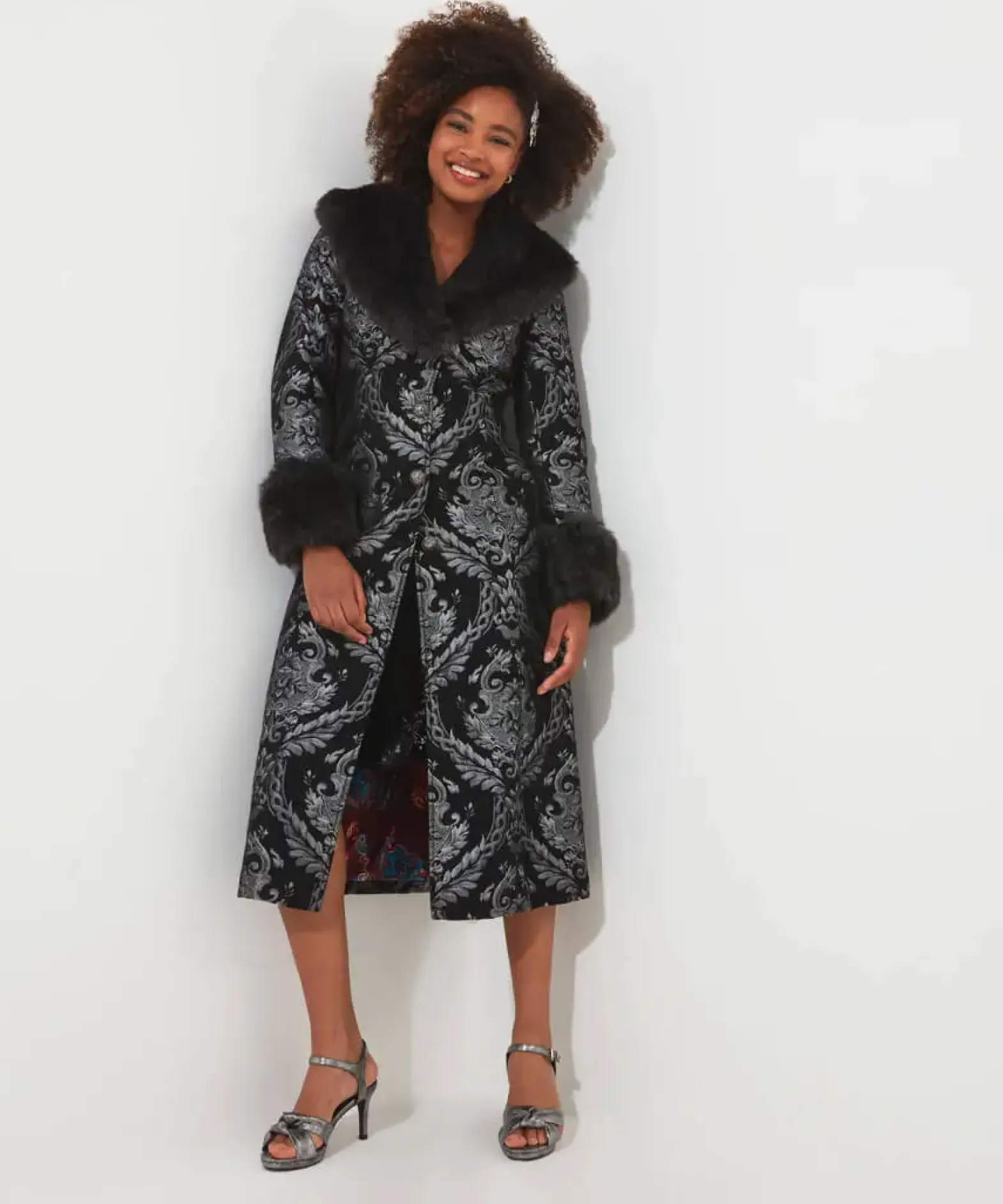 Statement Jacquard Coat