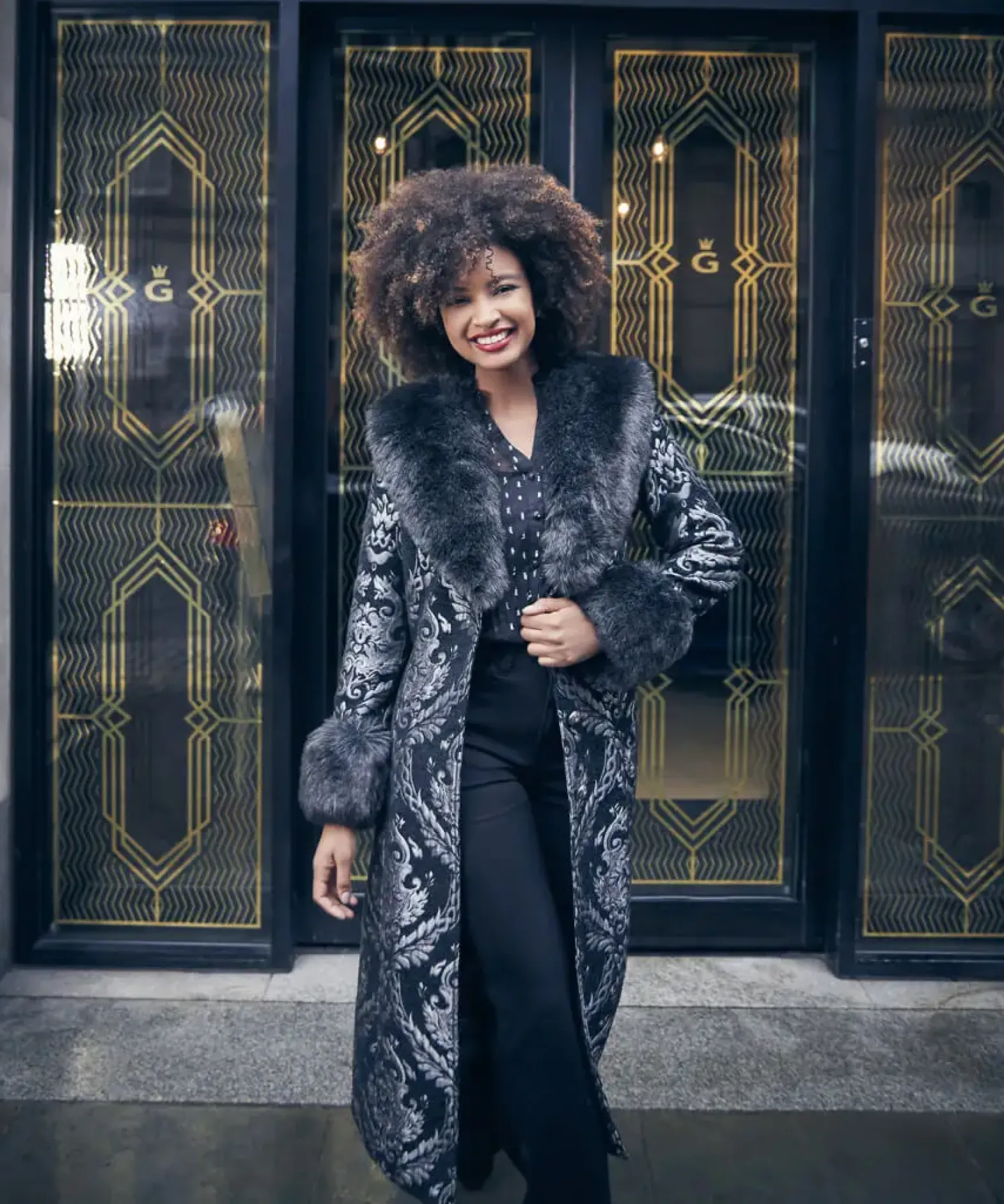 Statement Jacquard Coat