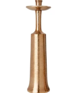 Top Hat Textured Bronze Candle Holder