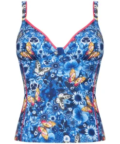 Twilight Garden Retro Tankini Top
