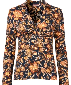 Twist Front Printed Jersey Top